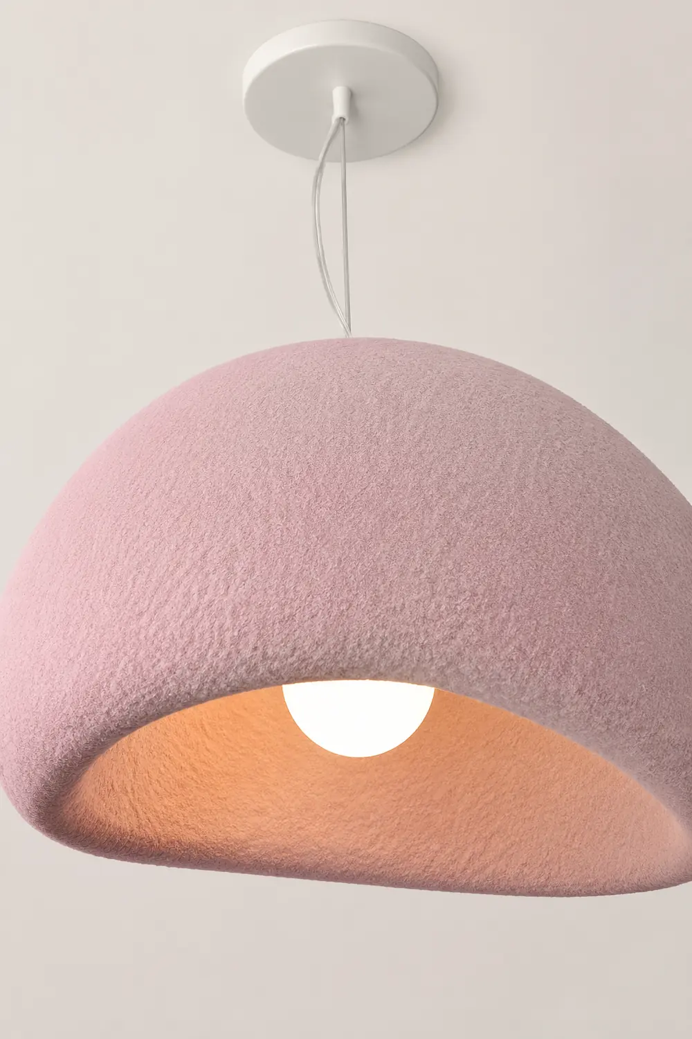 Byers Wabi-Sabi Spherical Cloud Pendant Light, Gray/White/Pink/Blue - Lumpaz