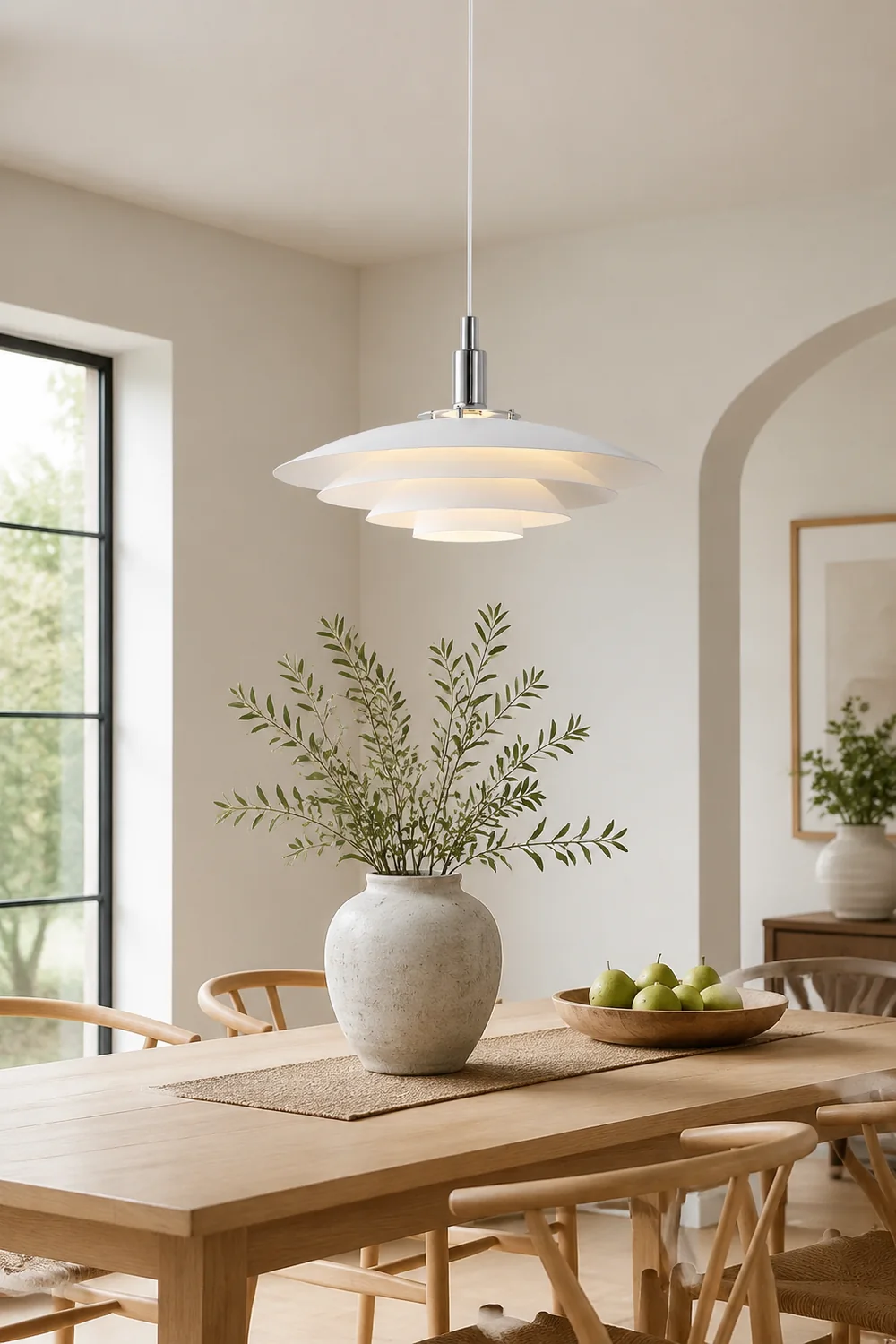 Carins Cluster White Nordic Pendant Light Living Room/Kitchen - Lumpaz