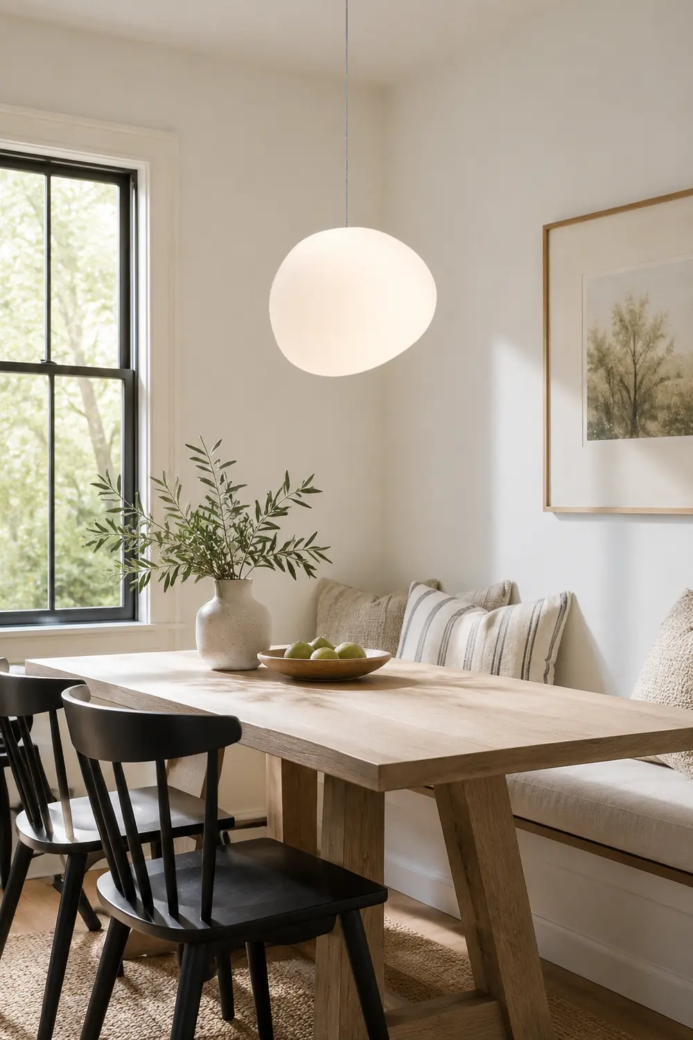 Hailie Egg-shaped Glass Pendant Light, Globe, Modern - Lumpaz