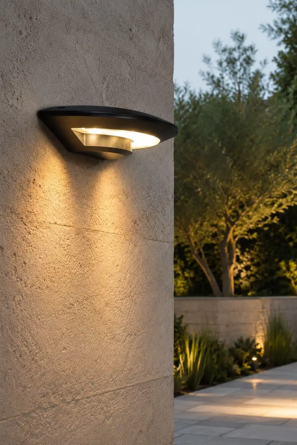 Orr Wall Lamp Flying Saucer, Metal LED, Black, Outdoor - Lumpaz