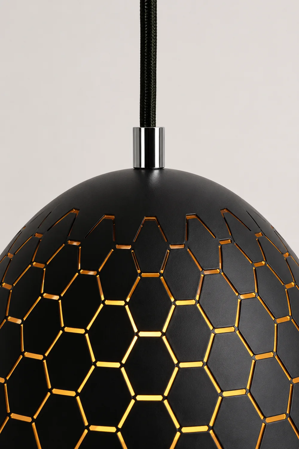 Nazifa Modern Dome Metal Black Pendant Light - Lumpaz