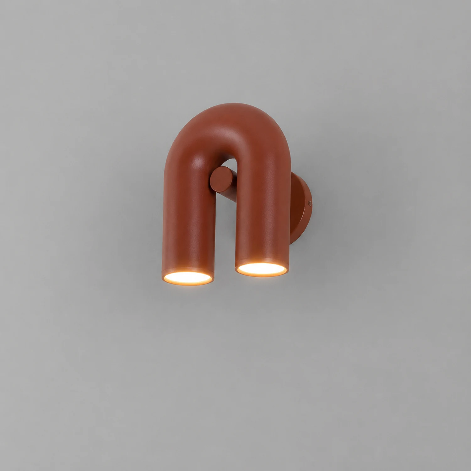 Felix Wall Lamp U-shaped Design LED Metal, Black/Blue/Gray/Red, Bedroom - Lumpaz