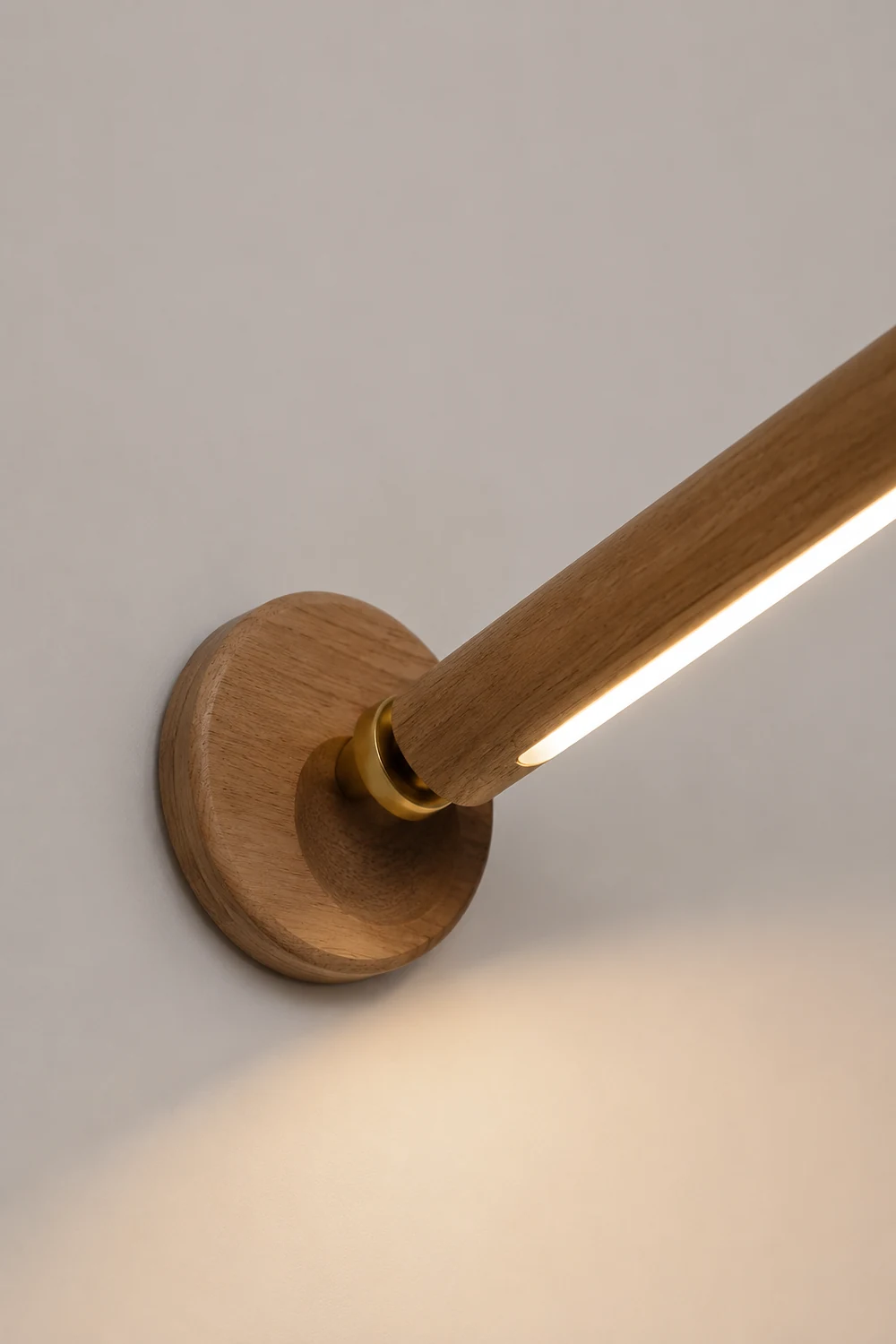 Ozawa Wooden Metal Rotatable/Removable Mounted Wall Lamp, Wood - Lumpaz