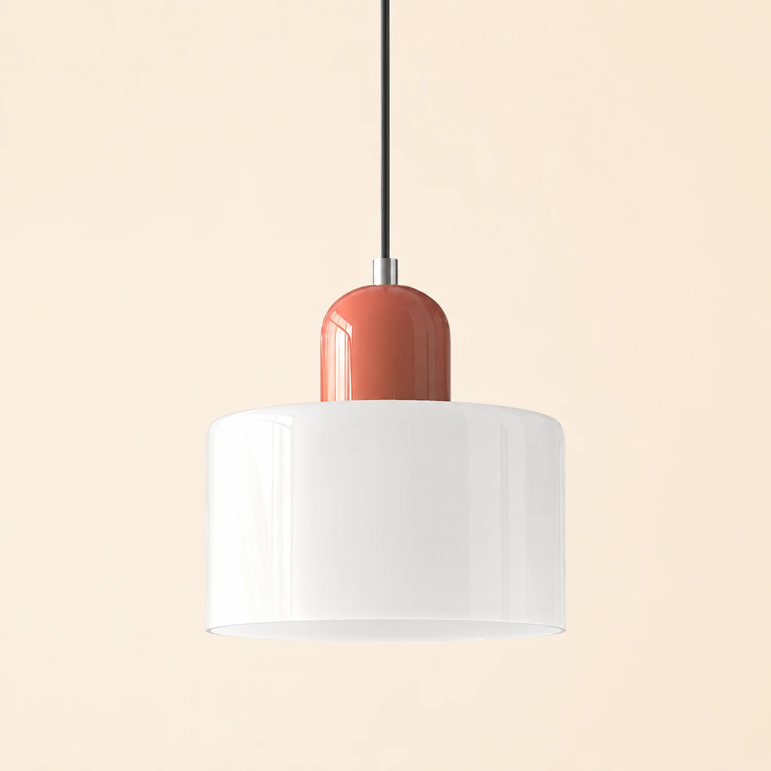 Morandi Modern White Glass Kitchen Island Pendant Light - Lumpaz