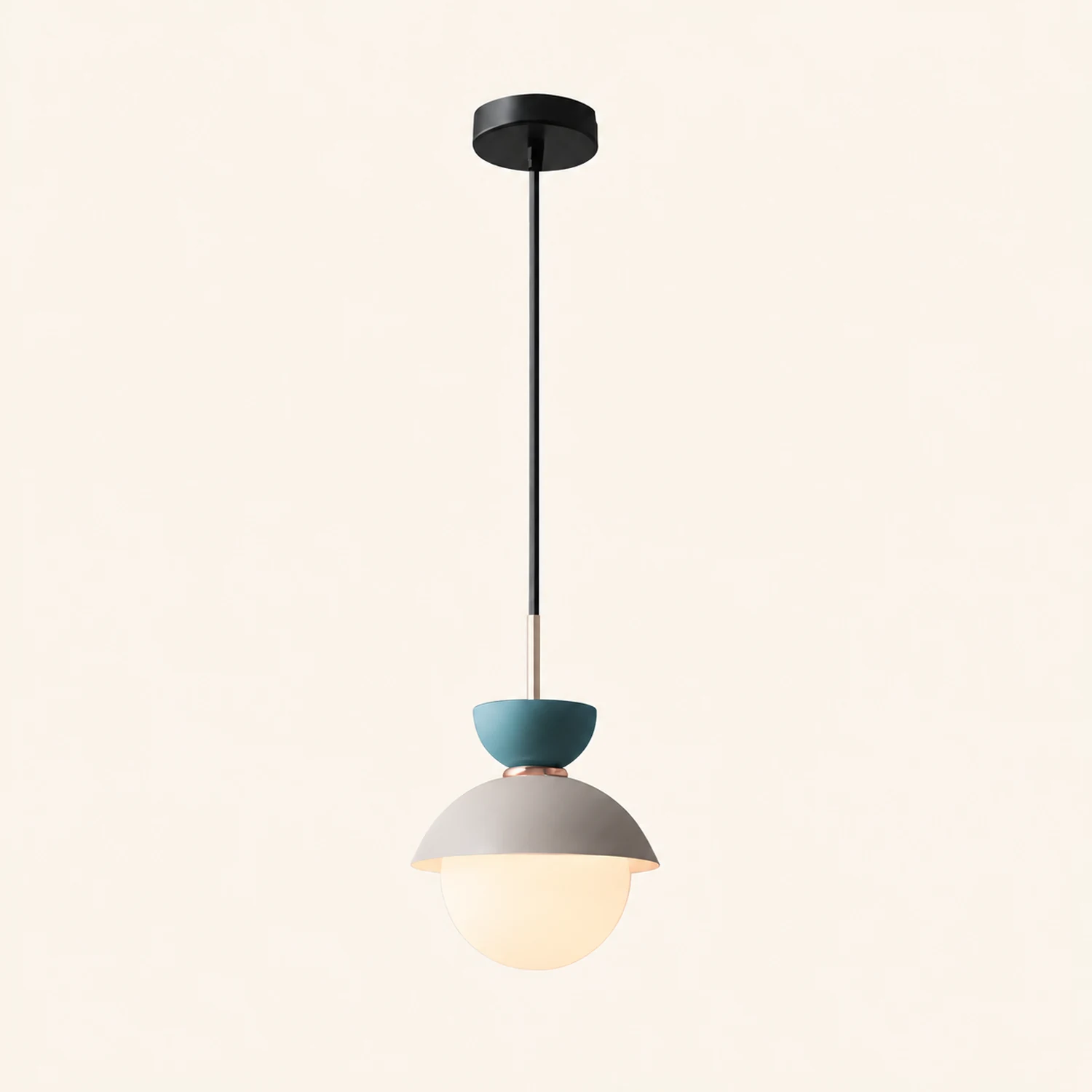 Cairns Nordic Metal Colorful Globe Pendant Light, Bedroom - Lumpaz