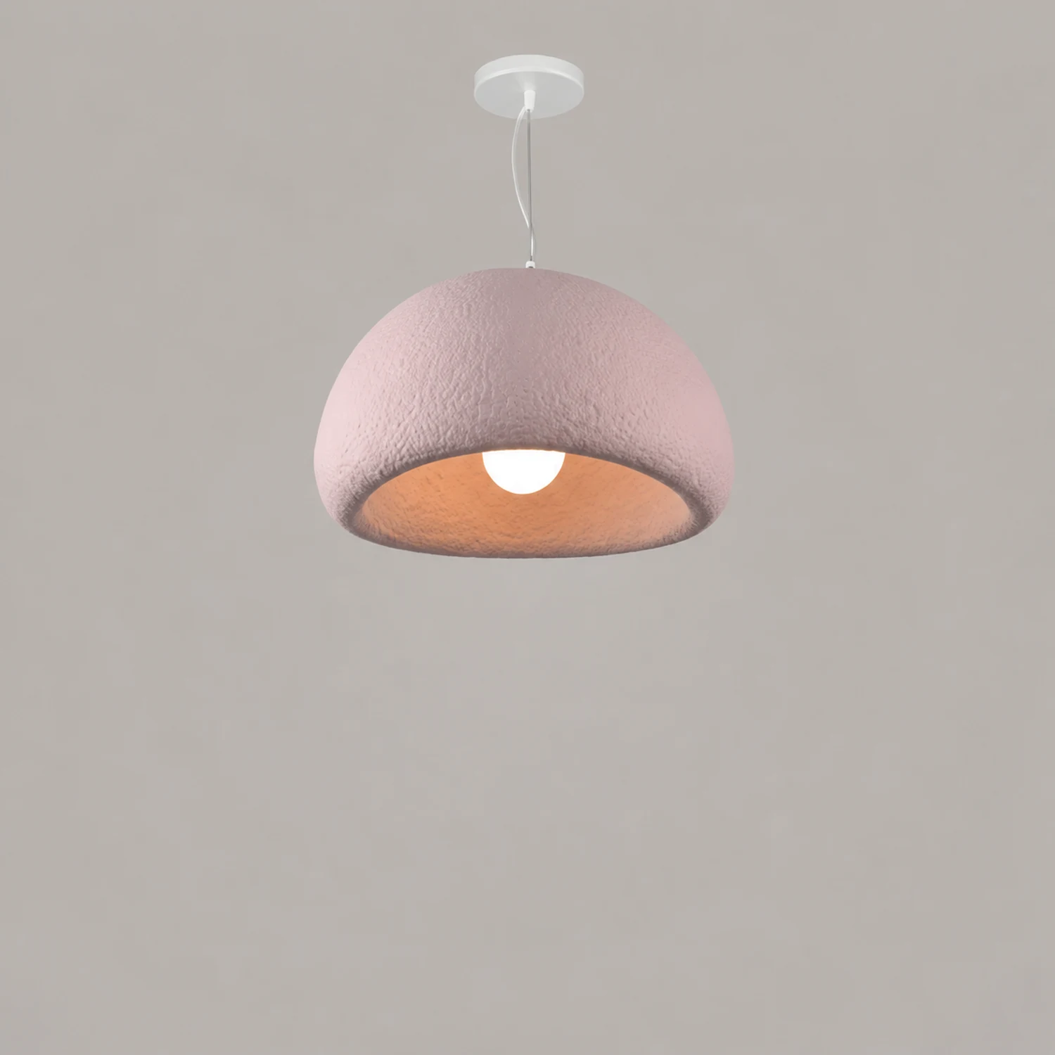 Byers Wabi-Sabi Spherical Cloud Pendant Light, Gray/White/Pink/Blue - Lumpaz