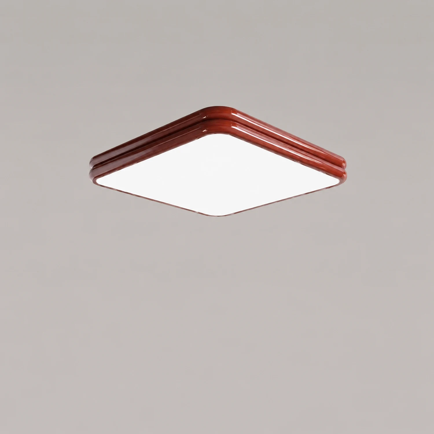 Valentina Retro LED Ceiling Lamp Red/Yellow Metal/Acrylic Living Room - Lumpaz