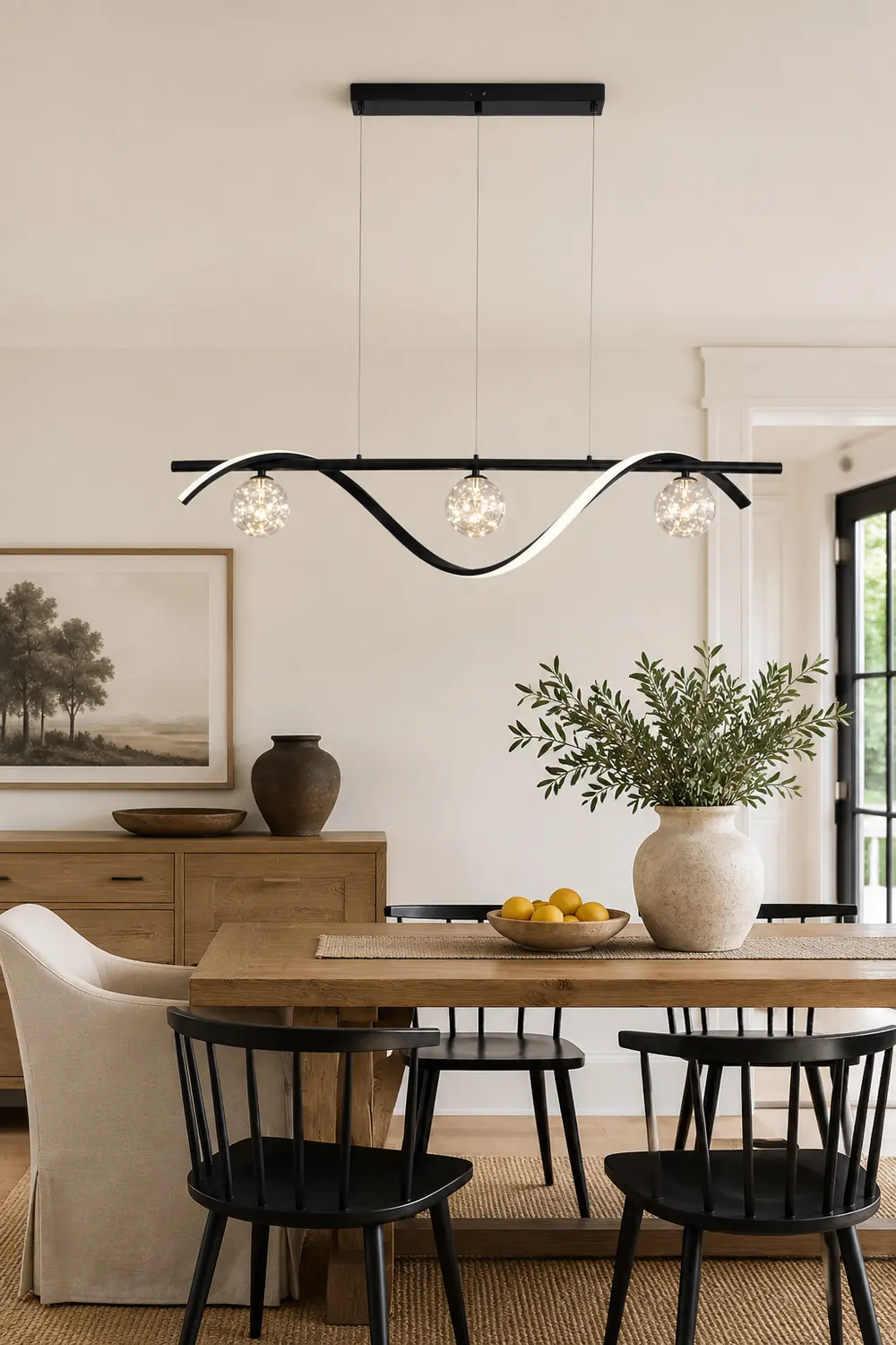 Pendant Light, Black/Gold, Kitchen/Living Room - Lumpaz