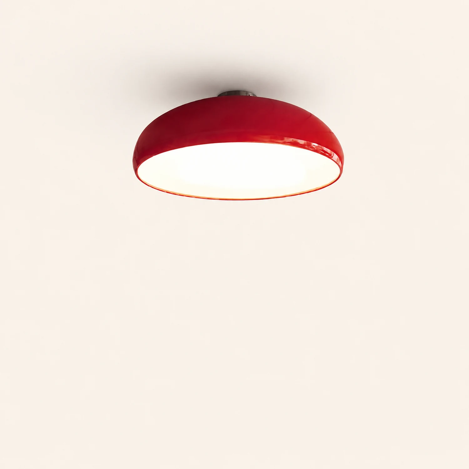 Morandi Vintage LED Ceiling Light White/Black/Red/Orange Metal Bedroom/Living Room - Lumpaz