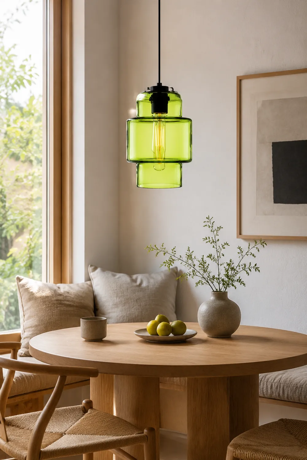 Zaid Modern Art Deco LED Cylindrical Metal/Glass Pendant Light - Lumpaz