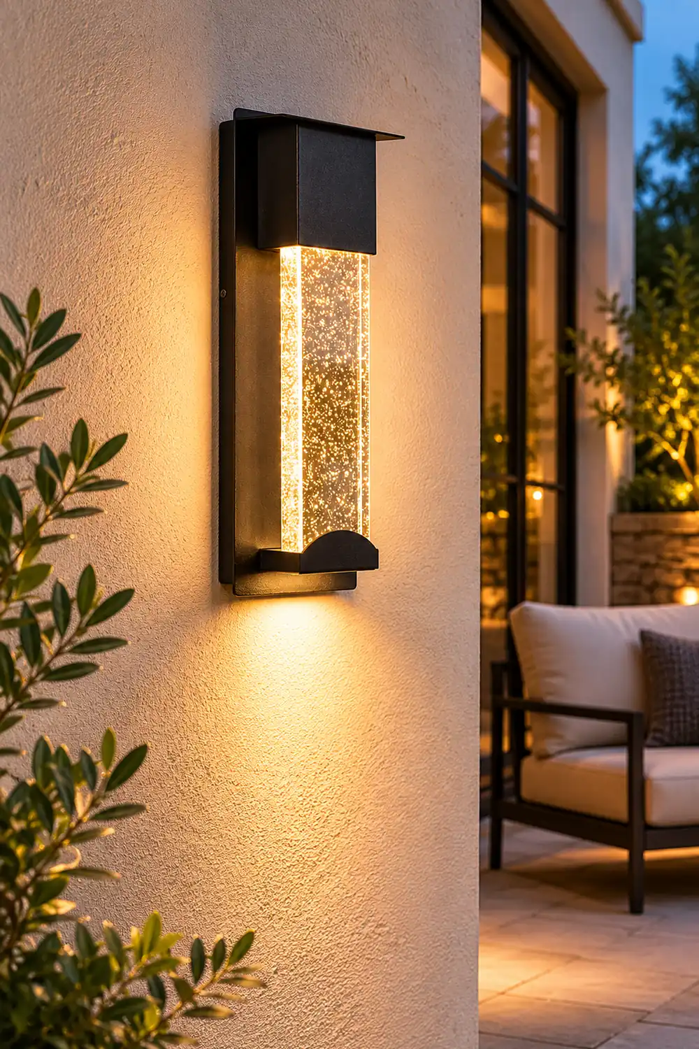 Orr Outdoor Wall Lamp, Steady/Sensor Lights - Lumpaz