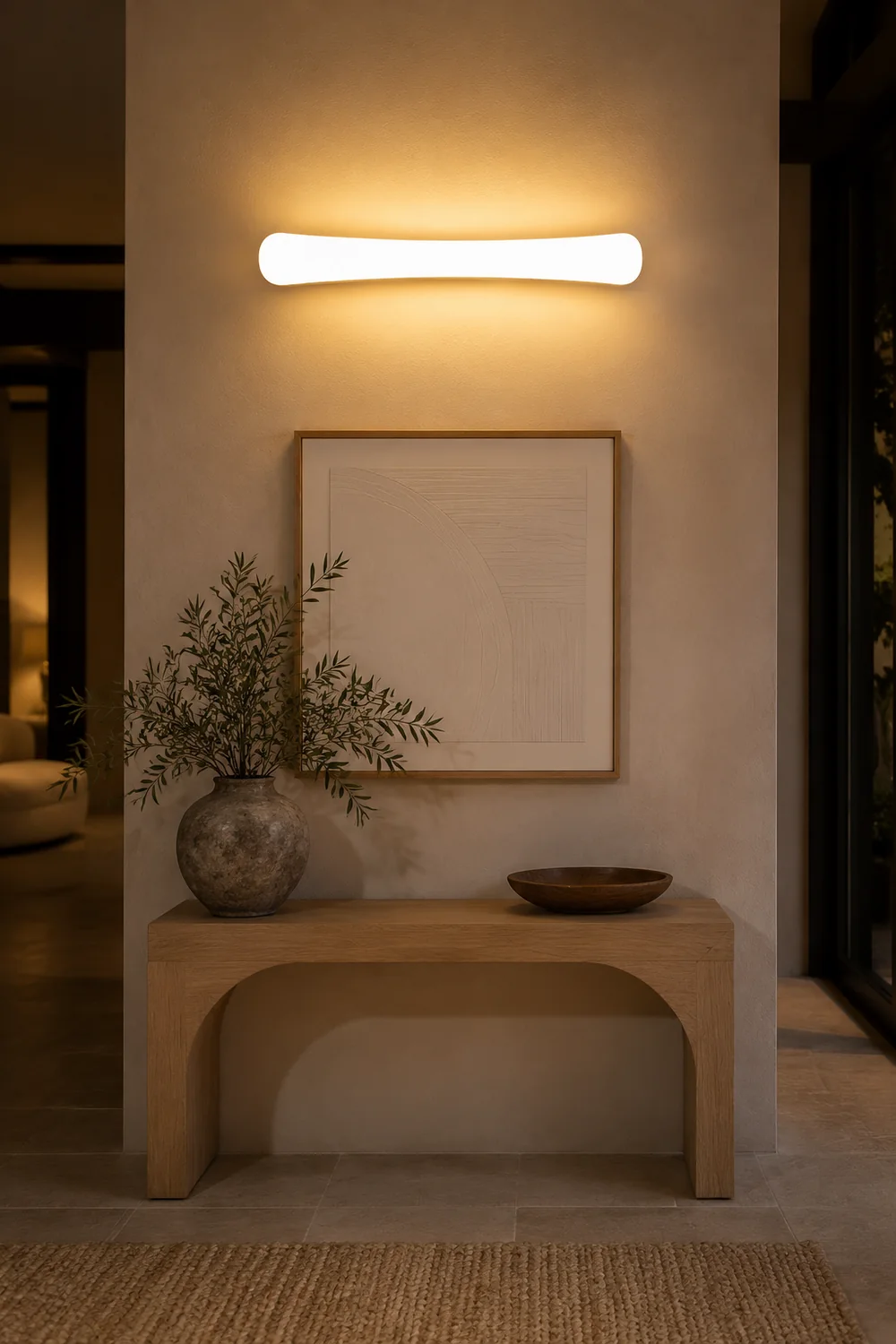 Edge White Mirror Front Vanity Wall Lamp, Acrylic - Lumpaz