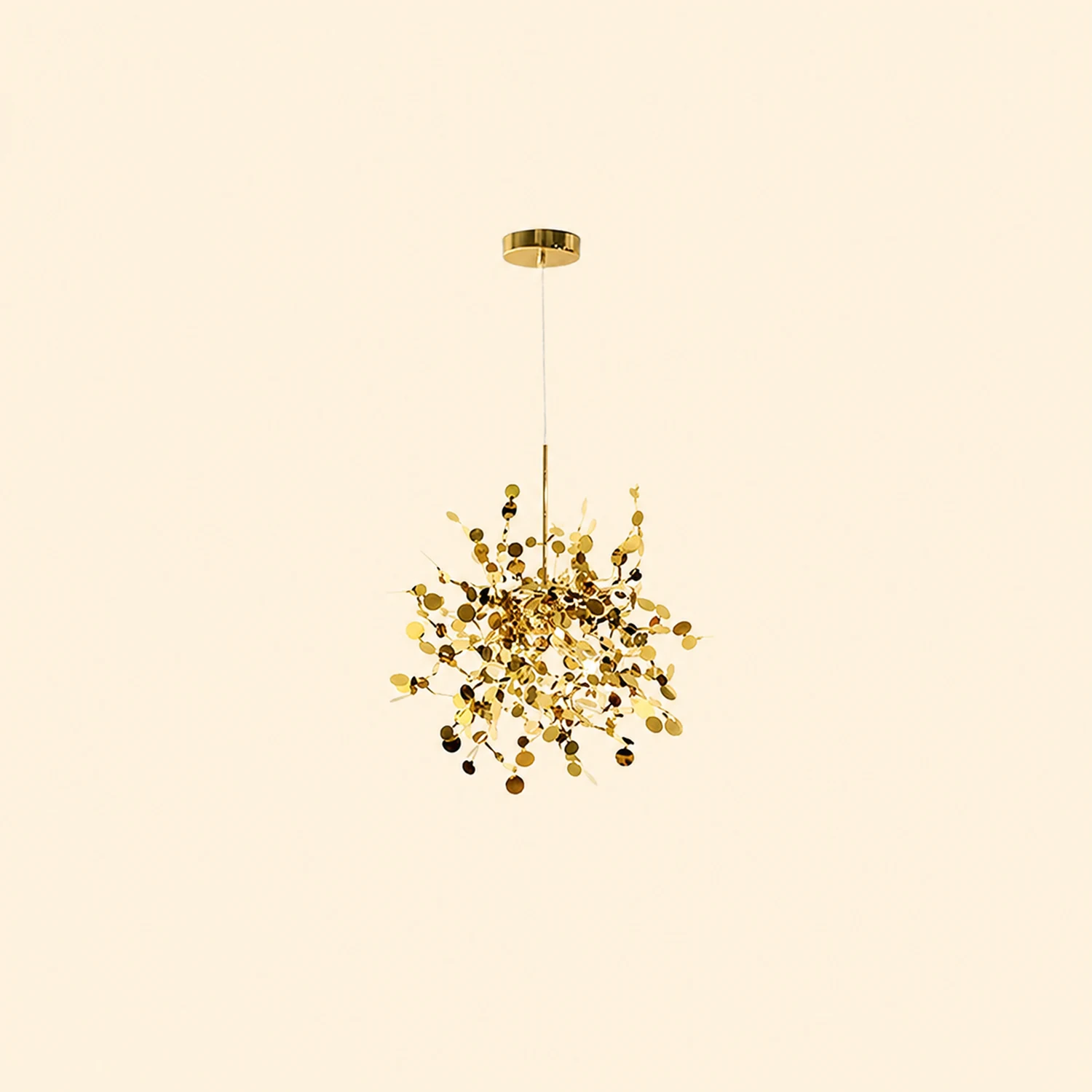 Ophelia Artsy Classy Cluster Fireworks Pendant Light, Stainless steel - Lumpaz