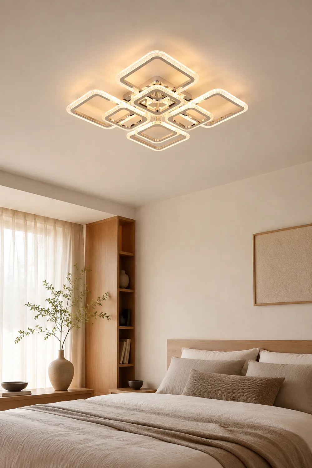 Lacey Modern Square Flush Mount Ceiling Light - Lumpaz