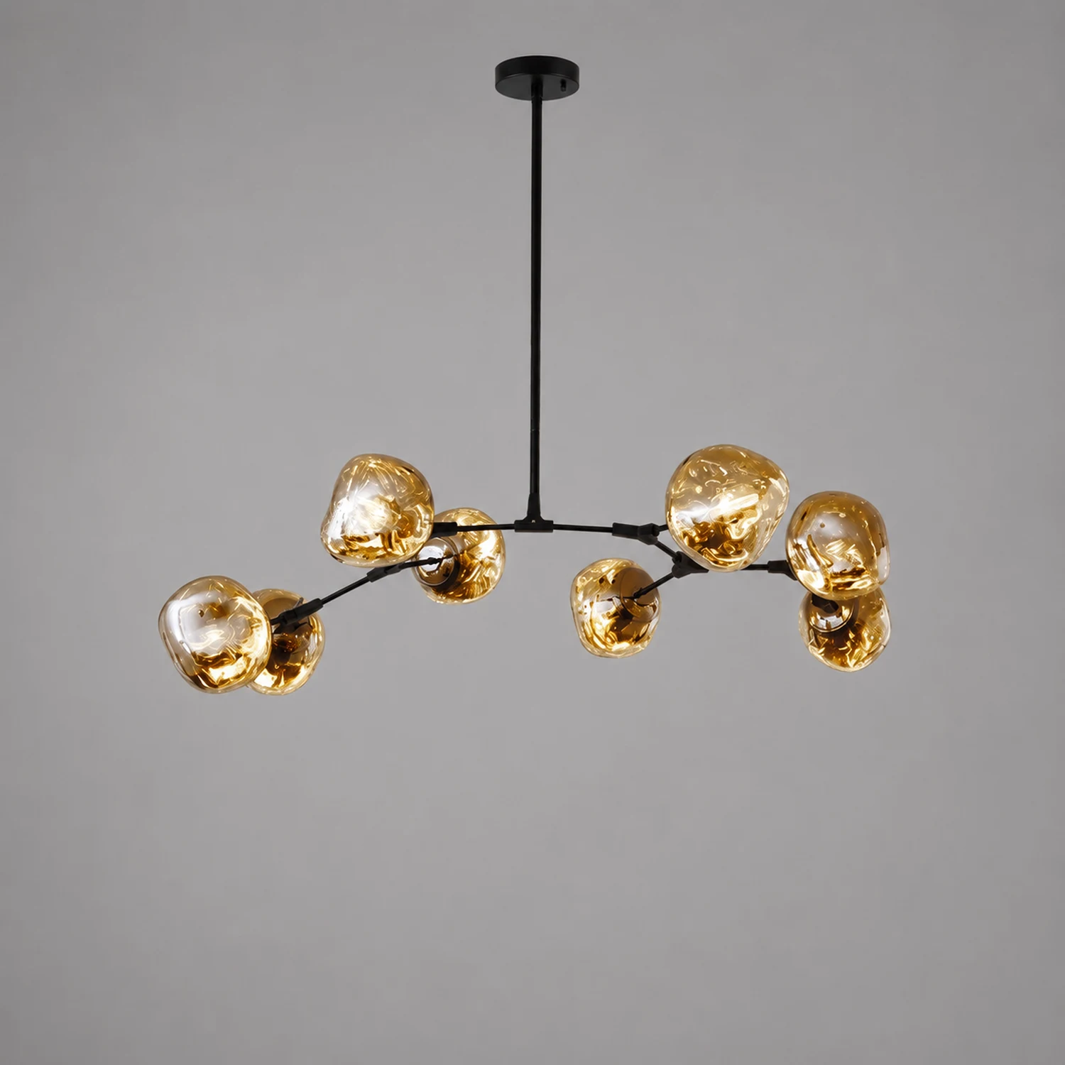 Mirza Modern Globe Lava 3 Pendant Light Fixture 3/6/8 Head - Lumpaz