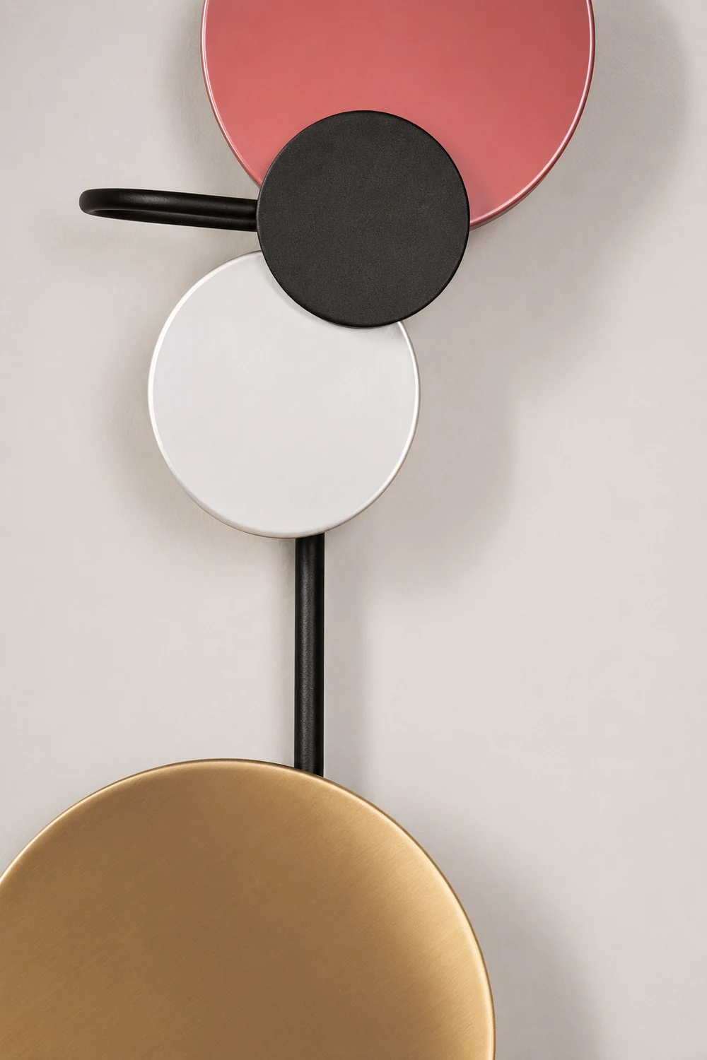 Emyr Modern Circular Metal Wall Lamp, Living Room - Lumpaz