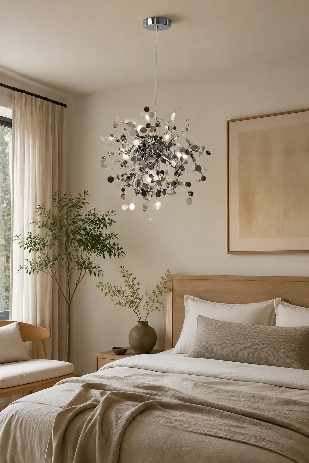 Ophelia Artsy Classy Cluster Fireworks Pendant Light, Stainless steel - Lumpaz
