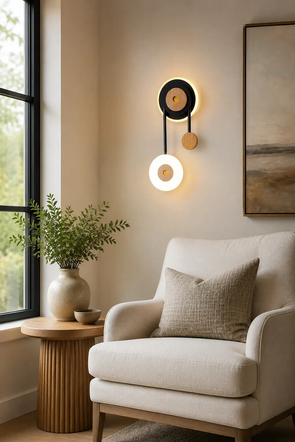 Nielsen 2 Light Decorative Wall Sconce Black, Wood - Lumpaz