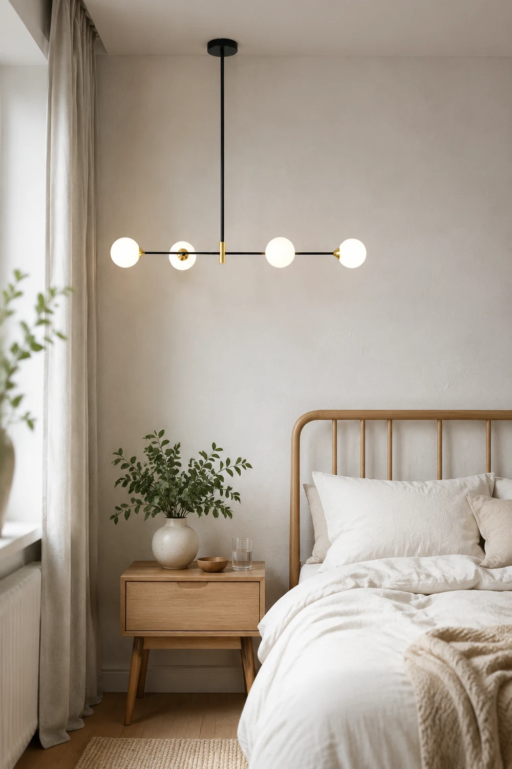 Valentina Nordic Bubble Metal Pendant Light, Black - Lumpaz
