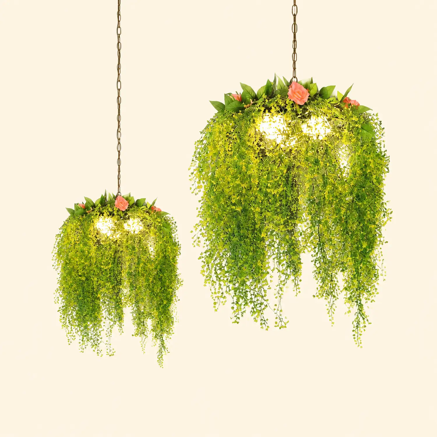 Nest Art Natural Plant/Flower Decor Pendant Light Living Room - Lumpaz