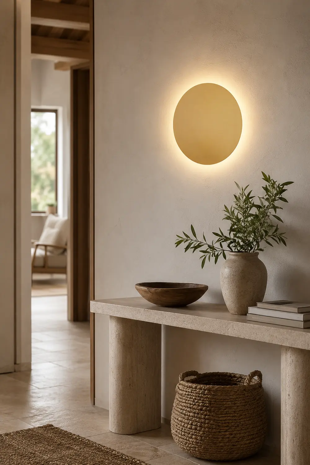 Orr Modern Round Wall Mounted Lamp, Metal, Bedside/Living Room - Lumpaz