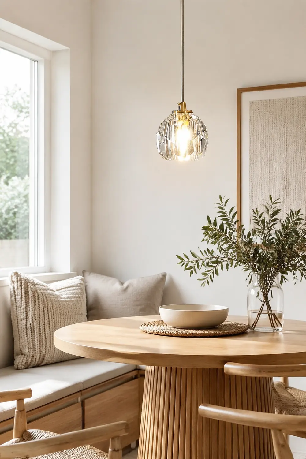 Luxury Globe Metal/Glass Pendant Light, Clear, Bedroom - Lumpaz