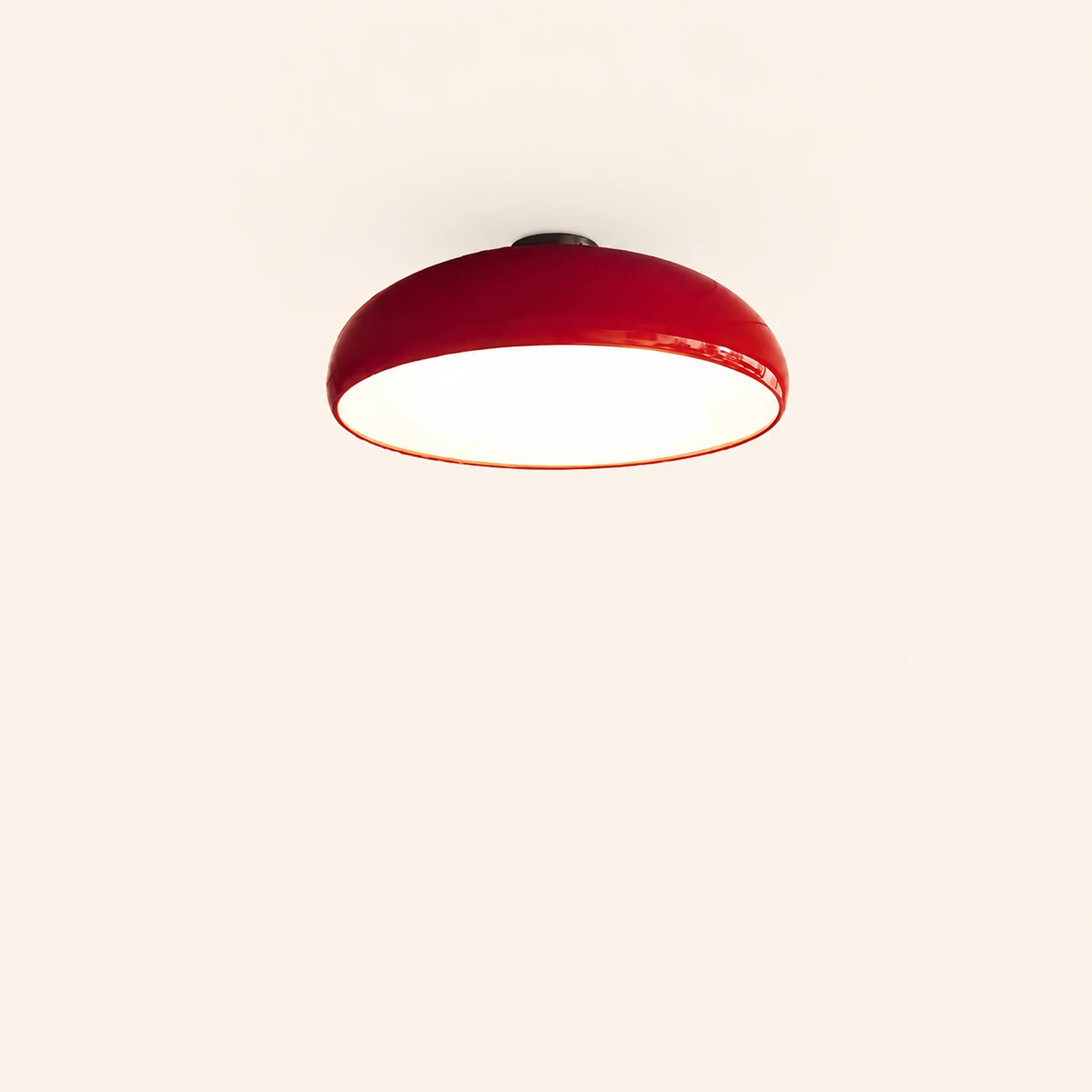 Morandi Vintage LED Ceiling Light White/Black/Red/Orange Metal Bedroom/Living Room - Lumpaz
