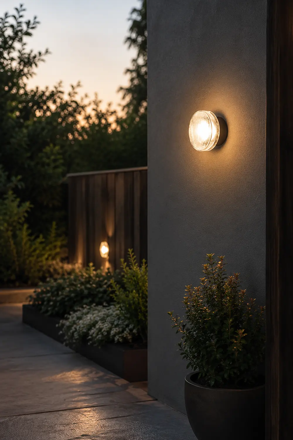 Valentina Modern Mini Bubble Metal/Glass Outdoor Wall Lamp, Transparent - Lumpaz