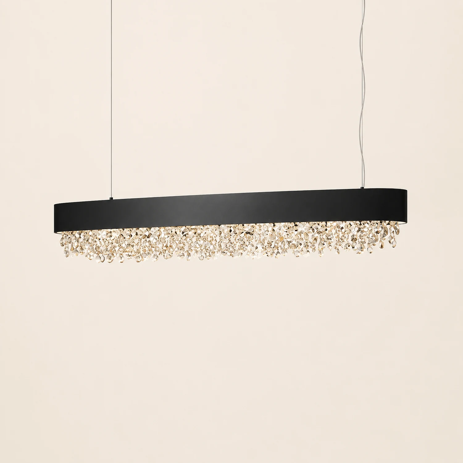 Marilyn Modern Crystal Pendant Light Black/White/Brown/Gold - Lumpaz