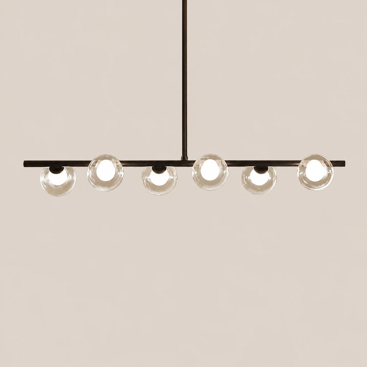 Valentina Nordic Linear Pendant Light Black Gold Kitchen Islands - Lumpaz