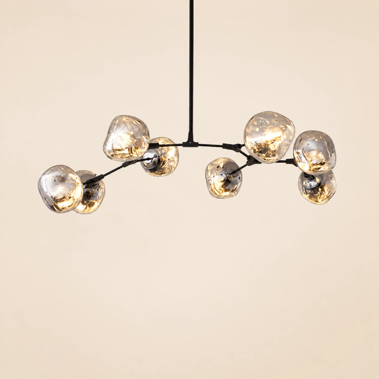 Mirza Modern Globe Lava 3 Pendant Light Fixture 3/6/8 Head - Lumpaz