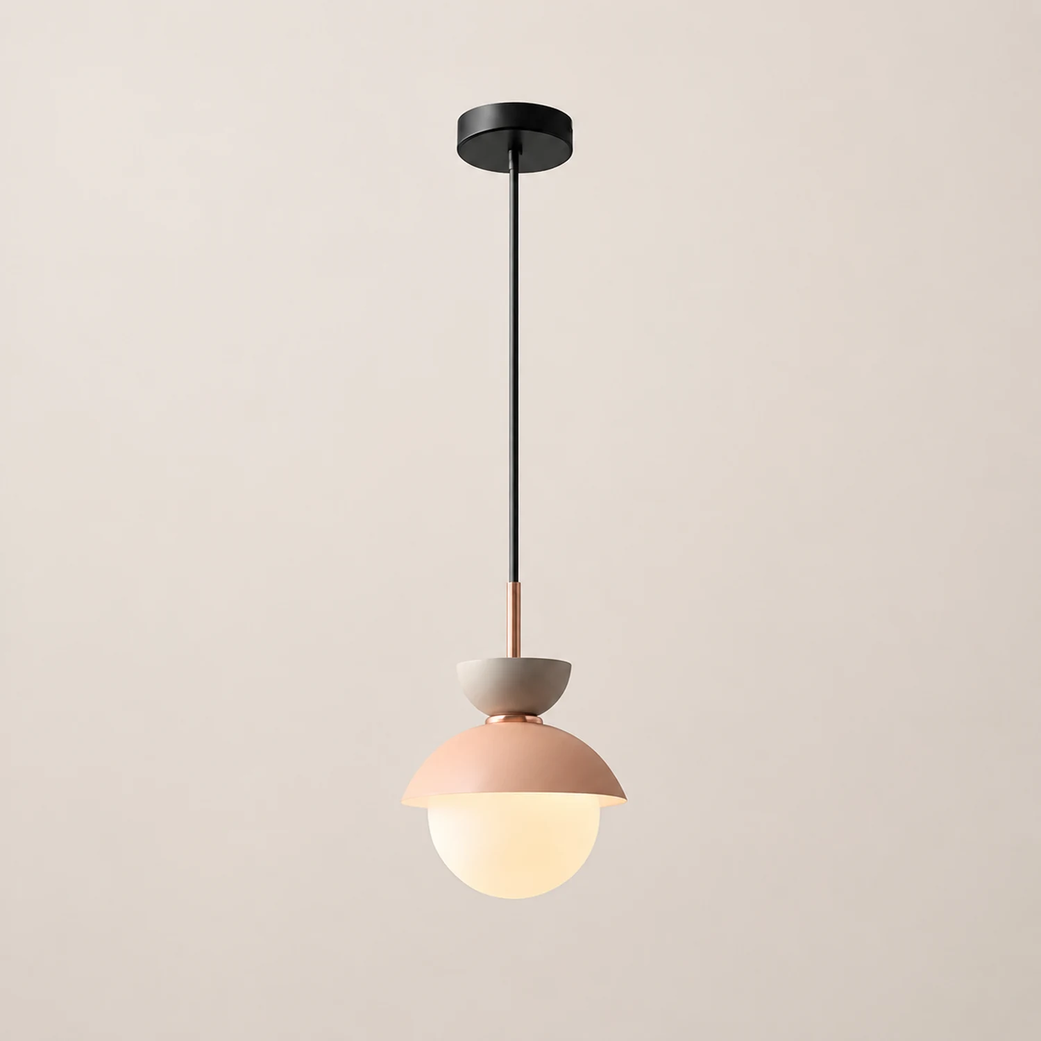 Cairns Nordic Metal Colorful Globe Pendant Light, Bedroom - Lumpaz