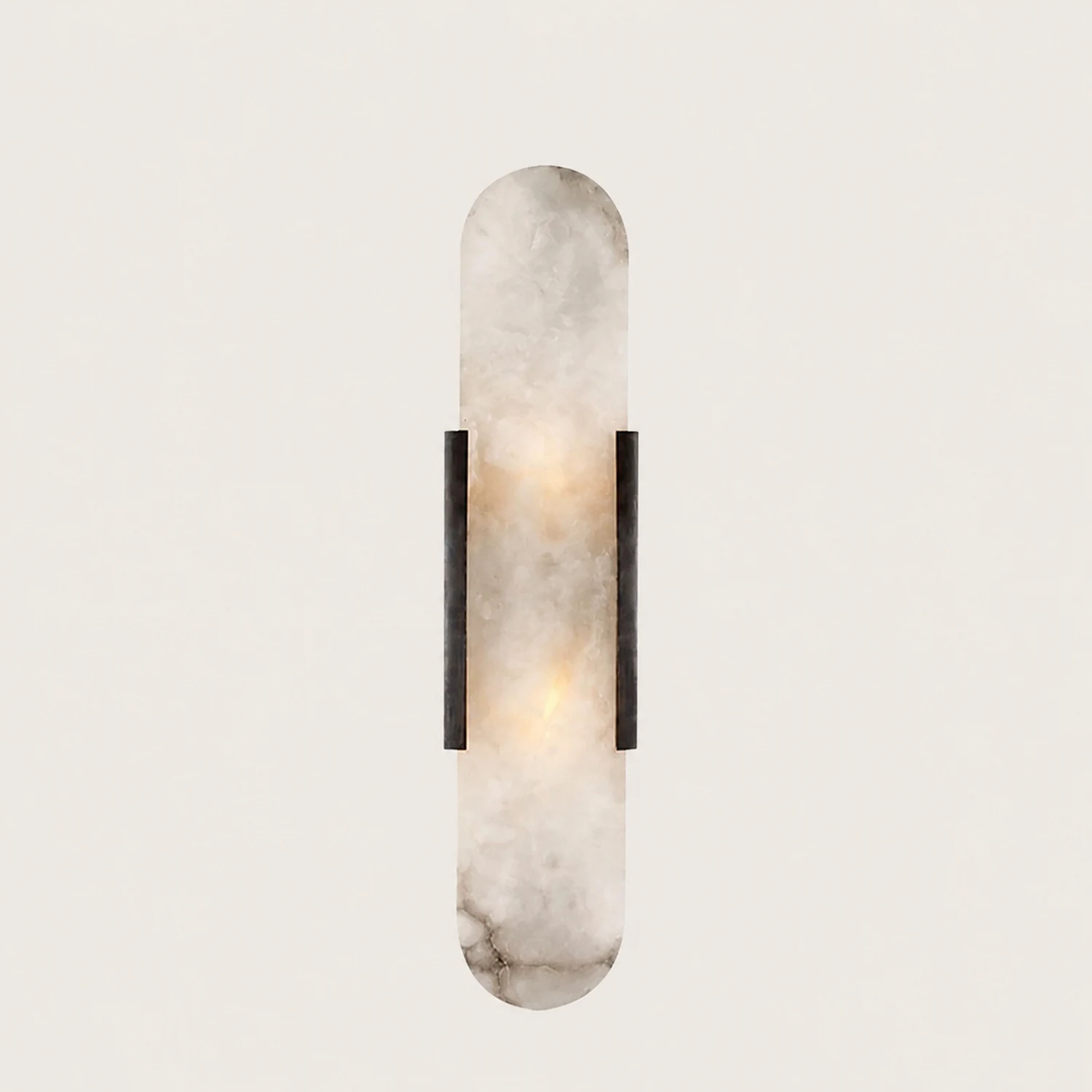 Chan Dolomite Wall Mounted Reading Light Sconces, Black & Gold - Lumpaz