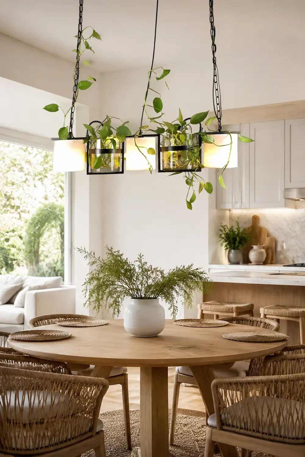 Nest Barrel Greenery Glass Pendant Light, Black - Lumpaz