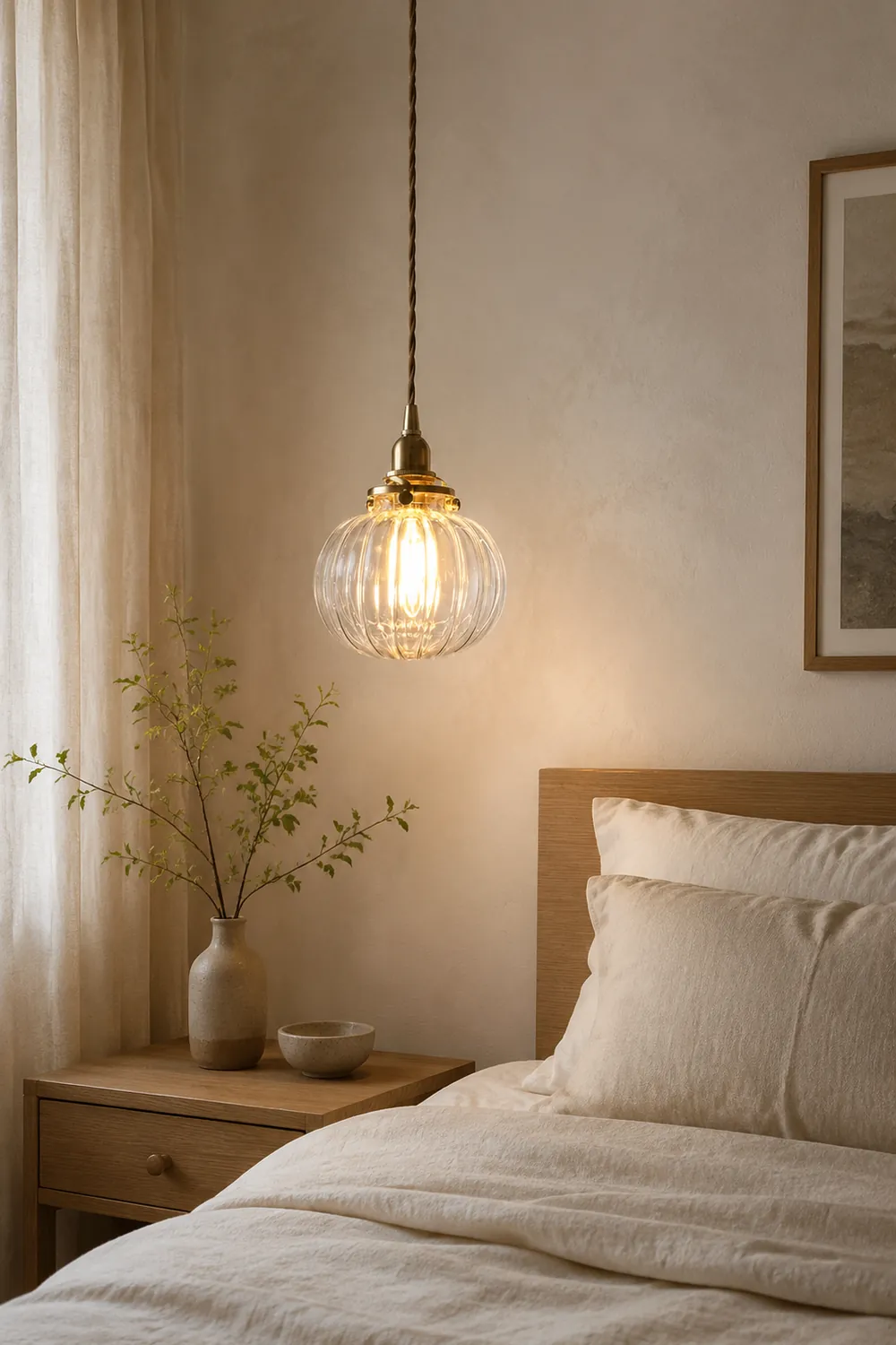 Valentina Pendant Light Globe Vintage, Glass, Clear/Green/Blue, Indoor - Lumpaz