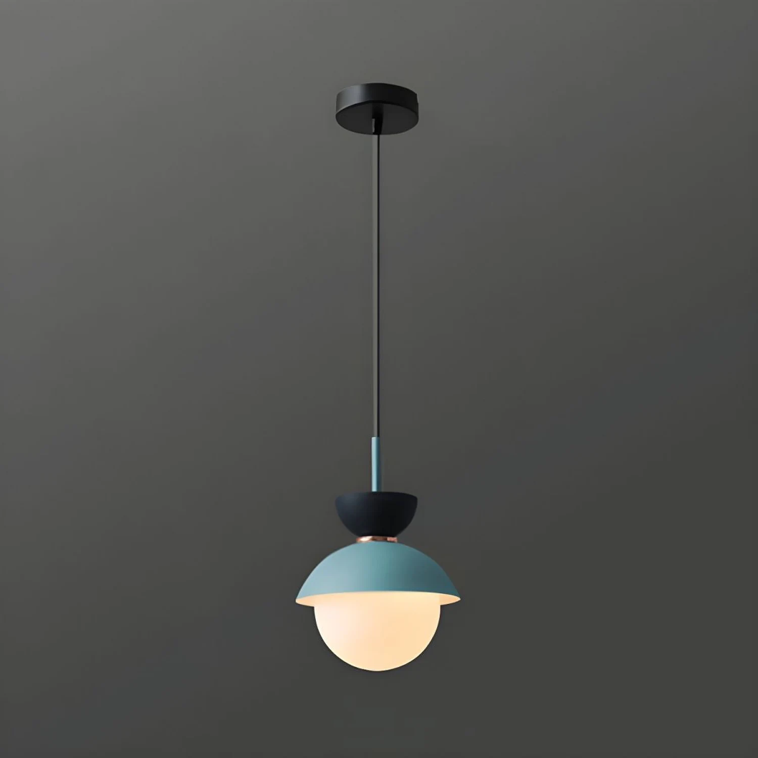 Cairns Nordic Metal Colorful Globe Pendant Light, Bedroom - Lumpaz