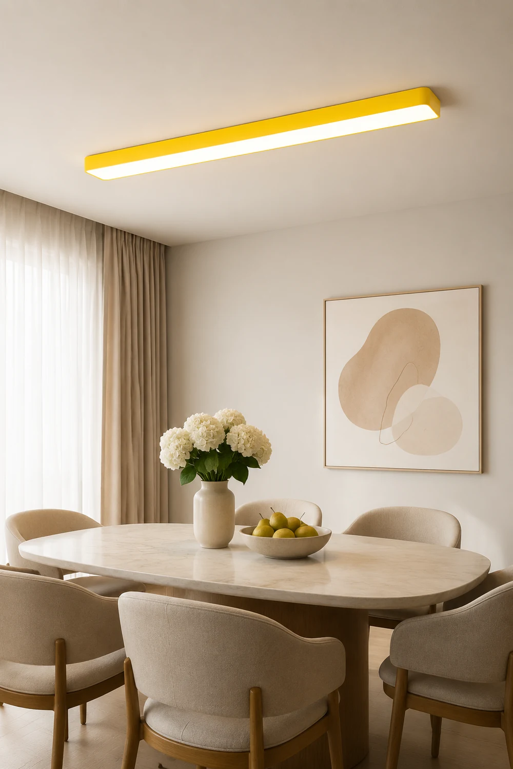 Edge Modern Linear Colorful Ceiling Light, Children Bedroom - Lumpaz