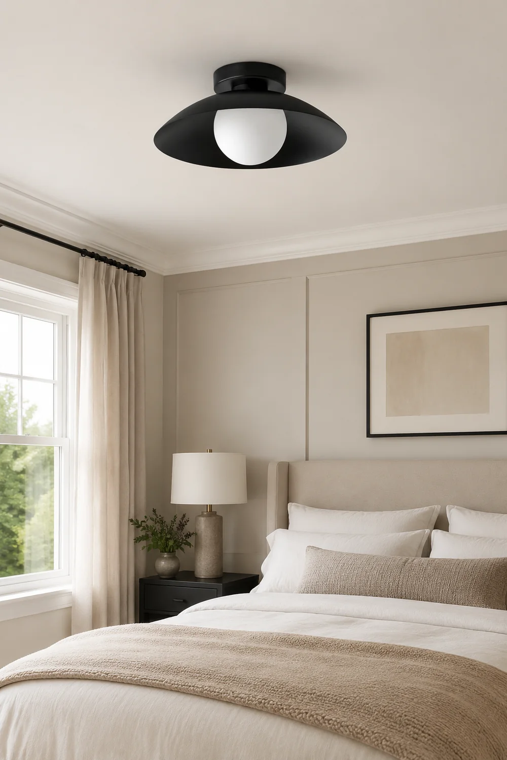 Cairns Modern Creative Flush Mount Ceiling Light Black/Red/Pink/Yellow Bedroom - Lumpaz