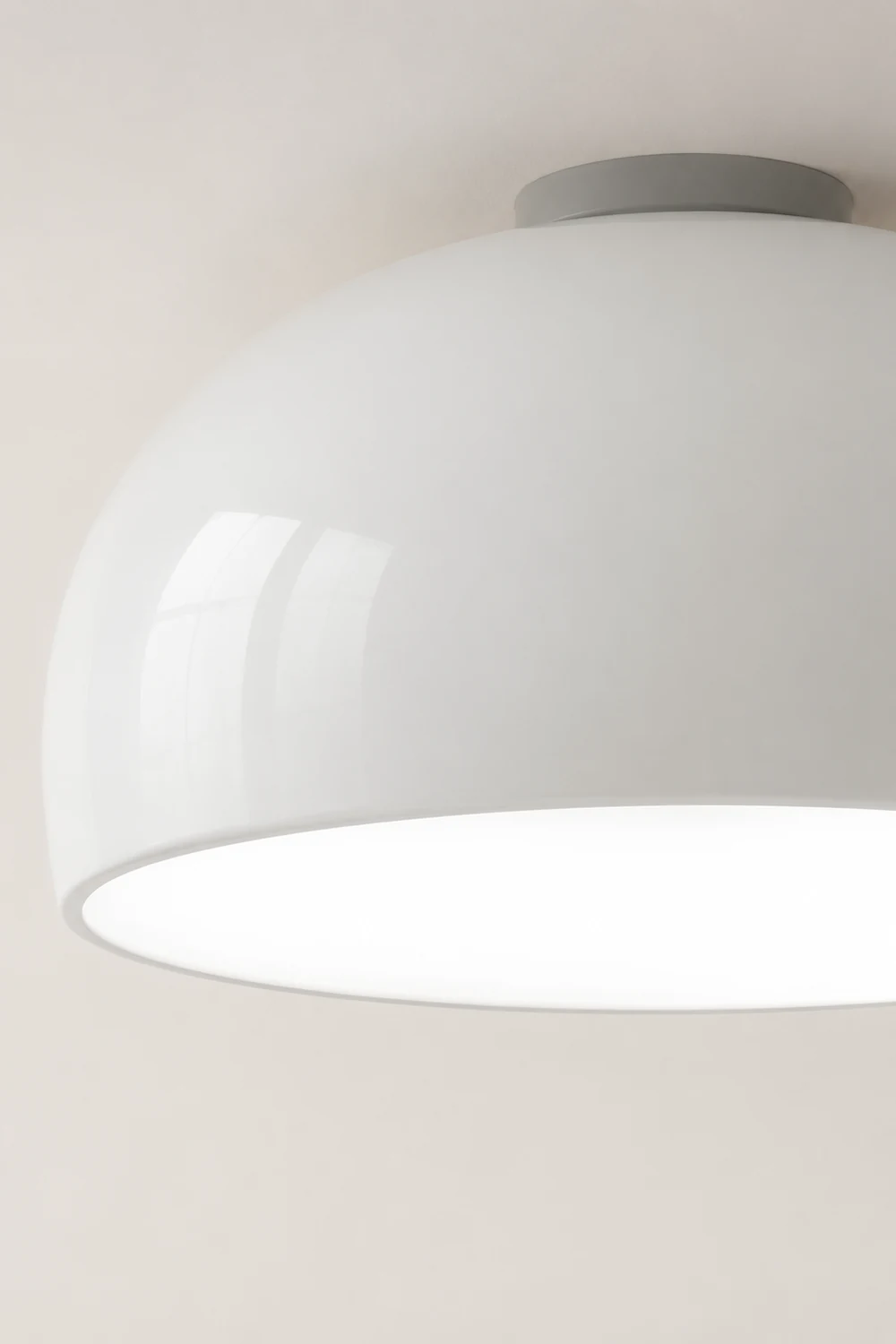 Morandi Vintage LED Ceiling Light White/Black/Red/Orange Metal Bedroom/Living Room - Lumpaz