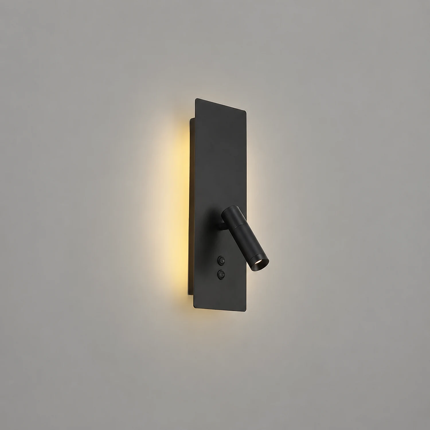 Orr Modern Flashlight Metal/Acrylic Wall Lamp Spotlight, Gold/Black/White - Lumpaz