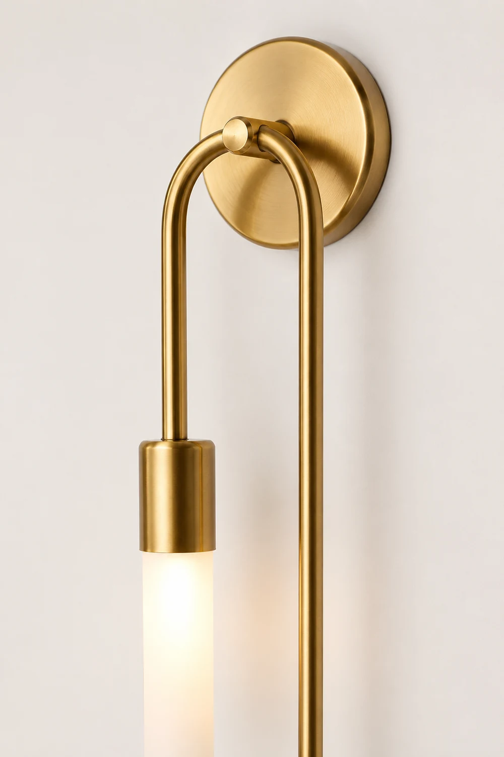 Meza Modern Stick Wall Sconce Gold Metal for Bedeside - Lumpaz
