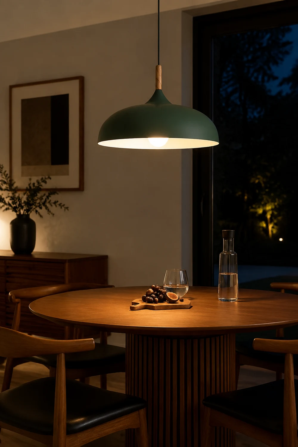 Leilani Modern Pendant Light Dome Macaron Metal Dining Room - Lumpaz
