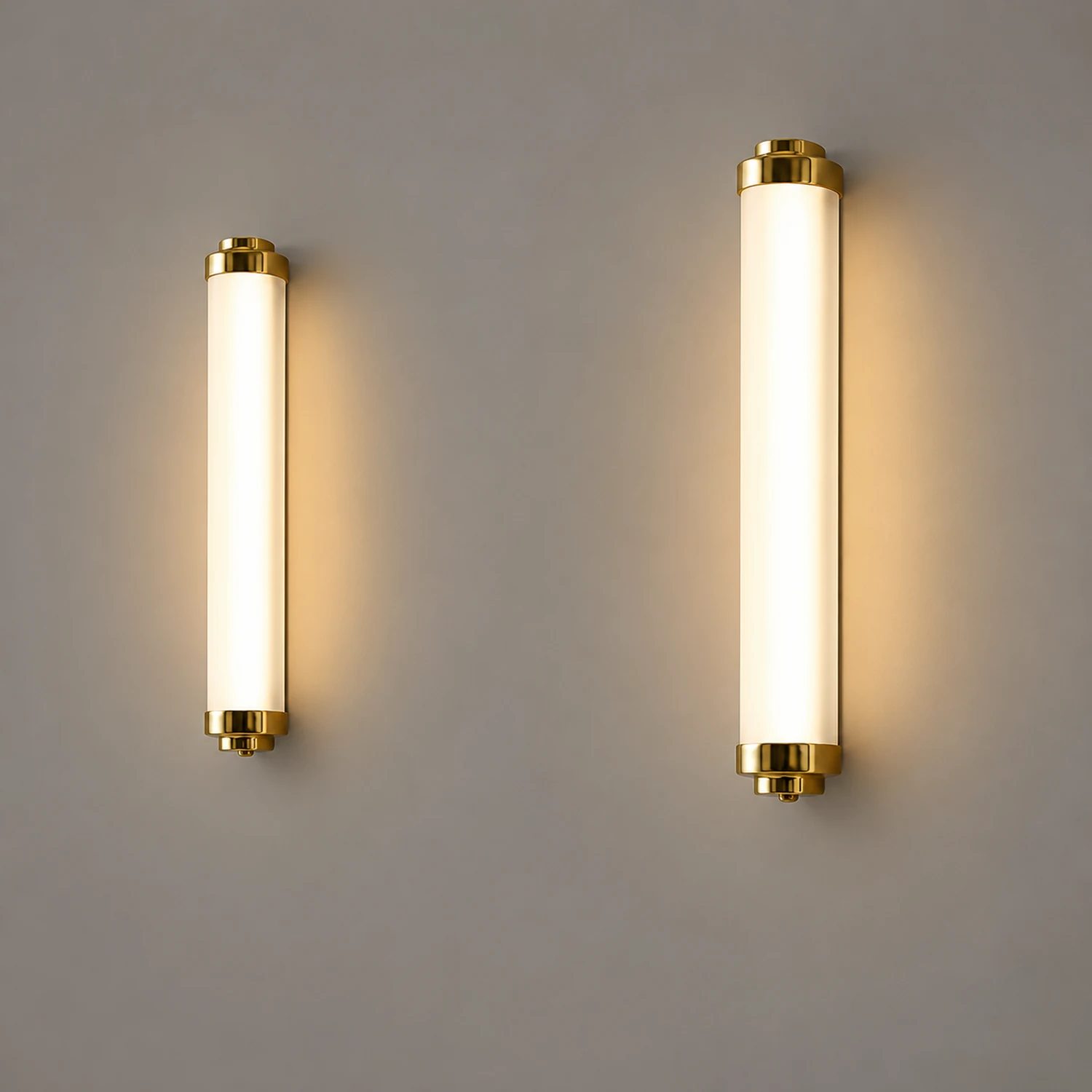 Edge Minimalist Cylindrical Metal Outdoor Wall Lamp, Black/Gold/Silver - Lumpaz