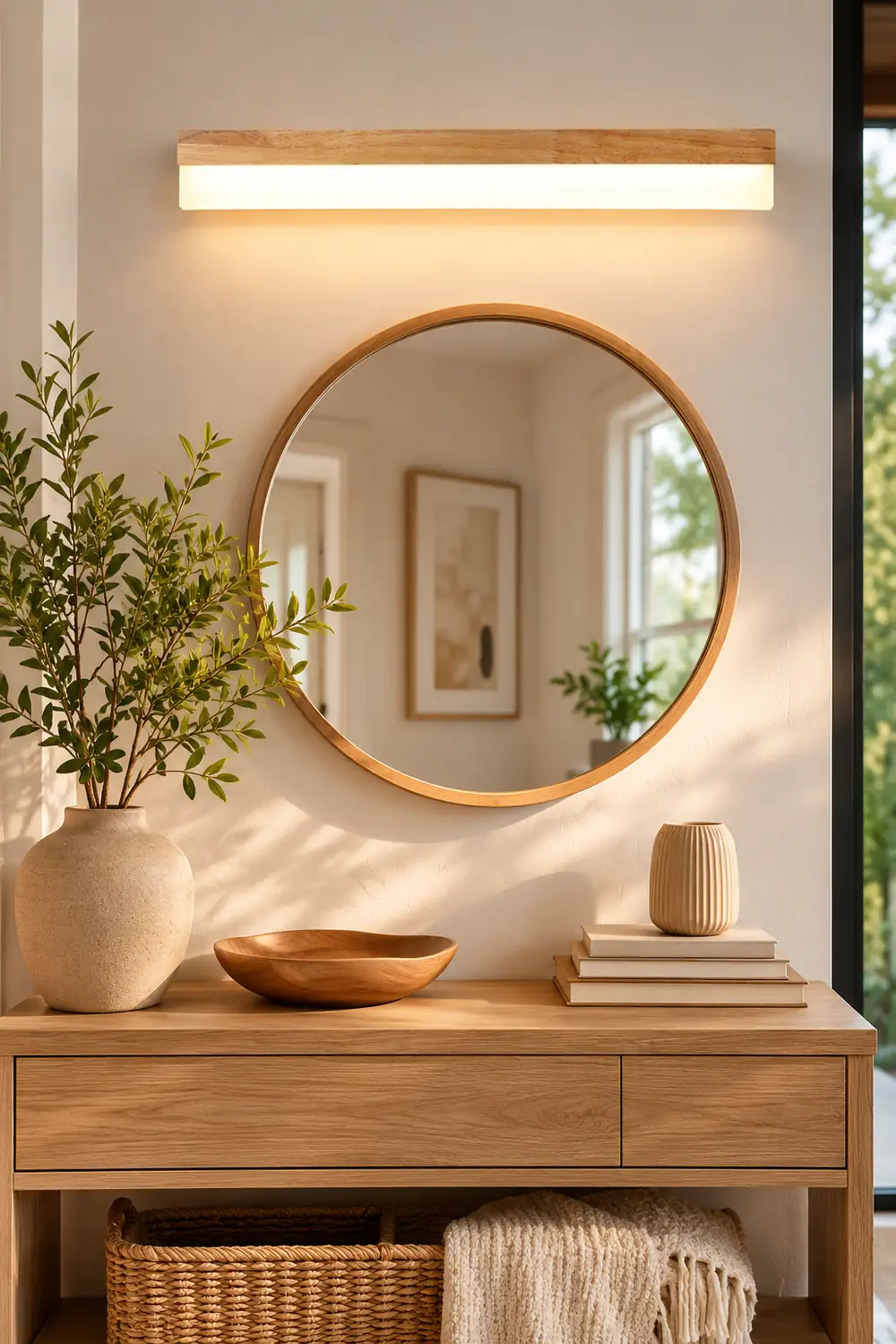 Ozawa Modern Rectangular/Arc Shape Wood/Metal Wall Lamp - Lumpaz