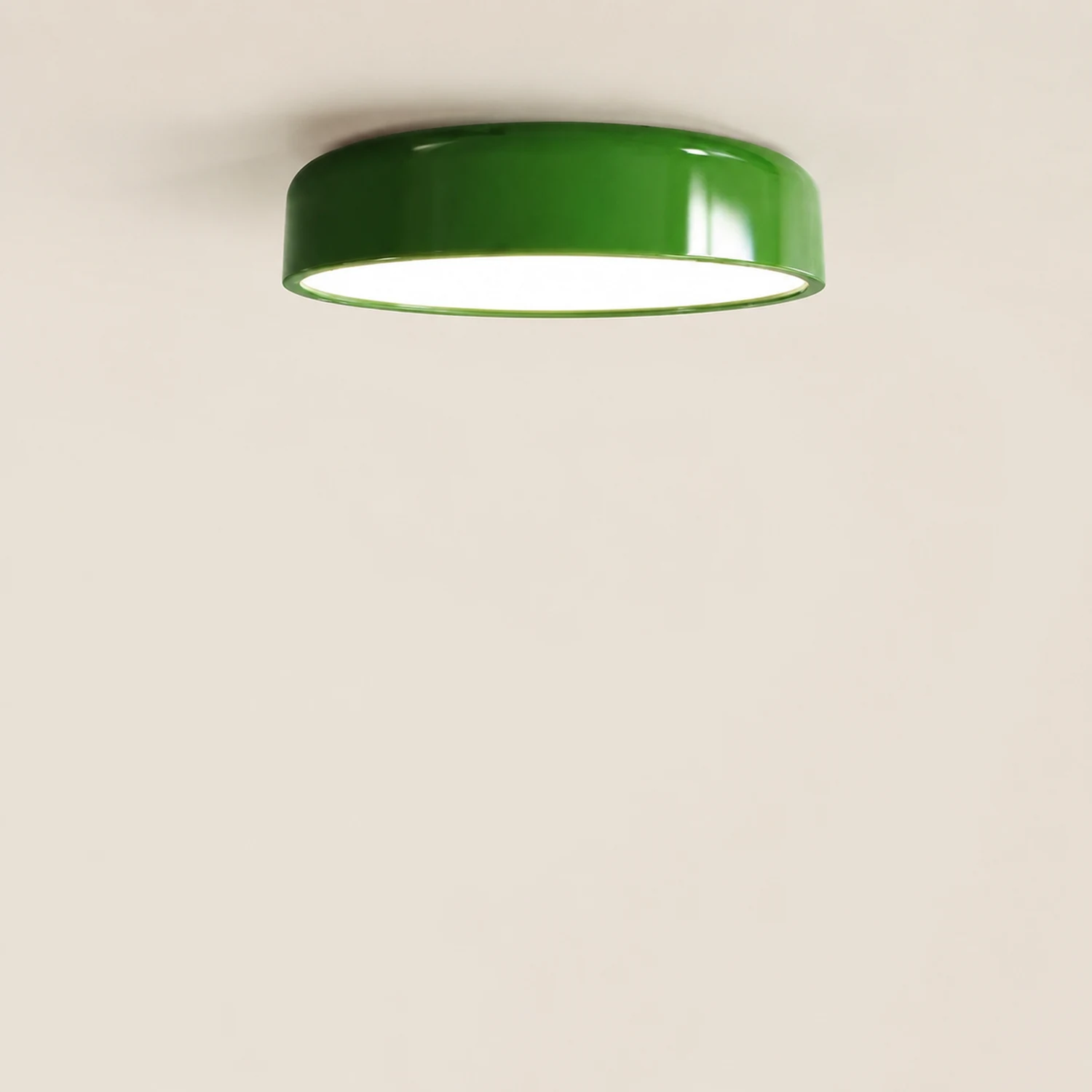 Morandi Vintage LED Ceiling Light White Red Study Bedroom Kitchen - Lumpaz