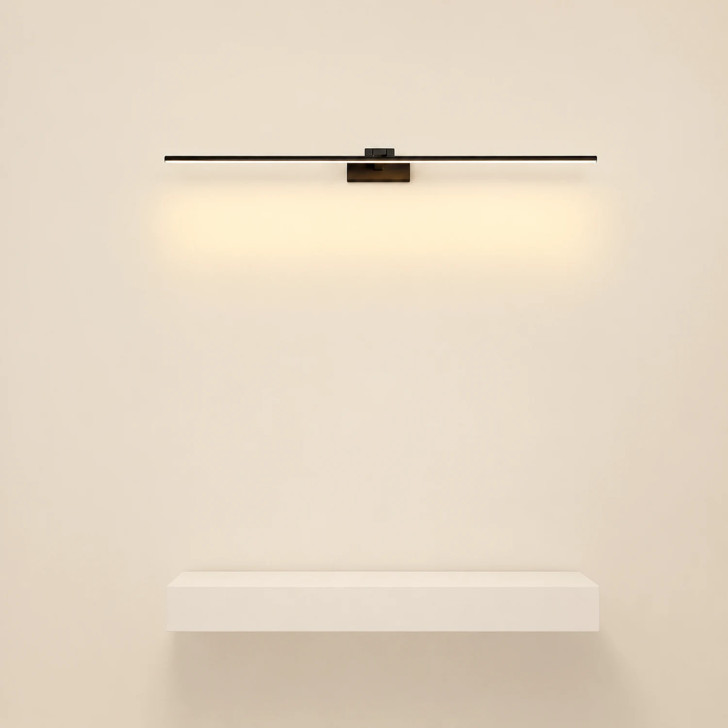 Leigh Modern Bar Mirror Front Vanity Metal Wall Lamp, Black&White - Lumpaz