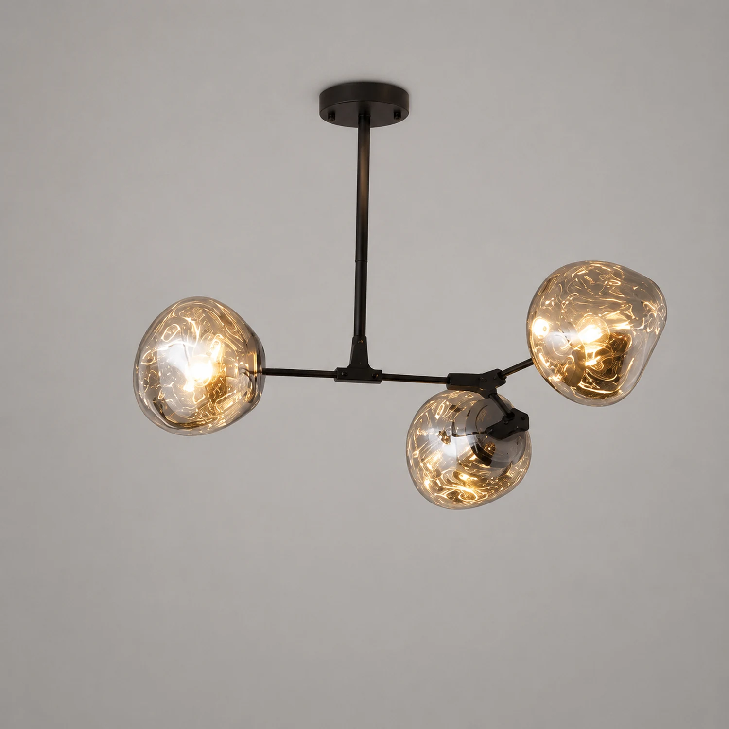 Mirza Modern Globe Lava 3 Pendant Light Fixture 3/6/8 Head - Lumpaz