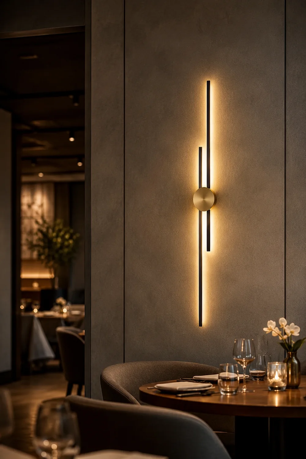 Alana Modern Linear 2 Color Metal Wall Lamp - Lumpaz