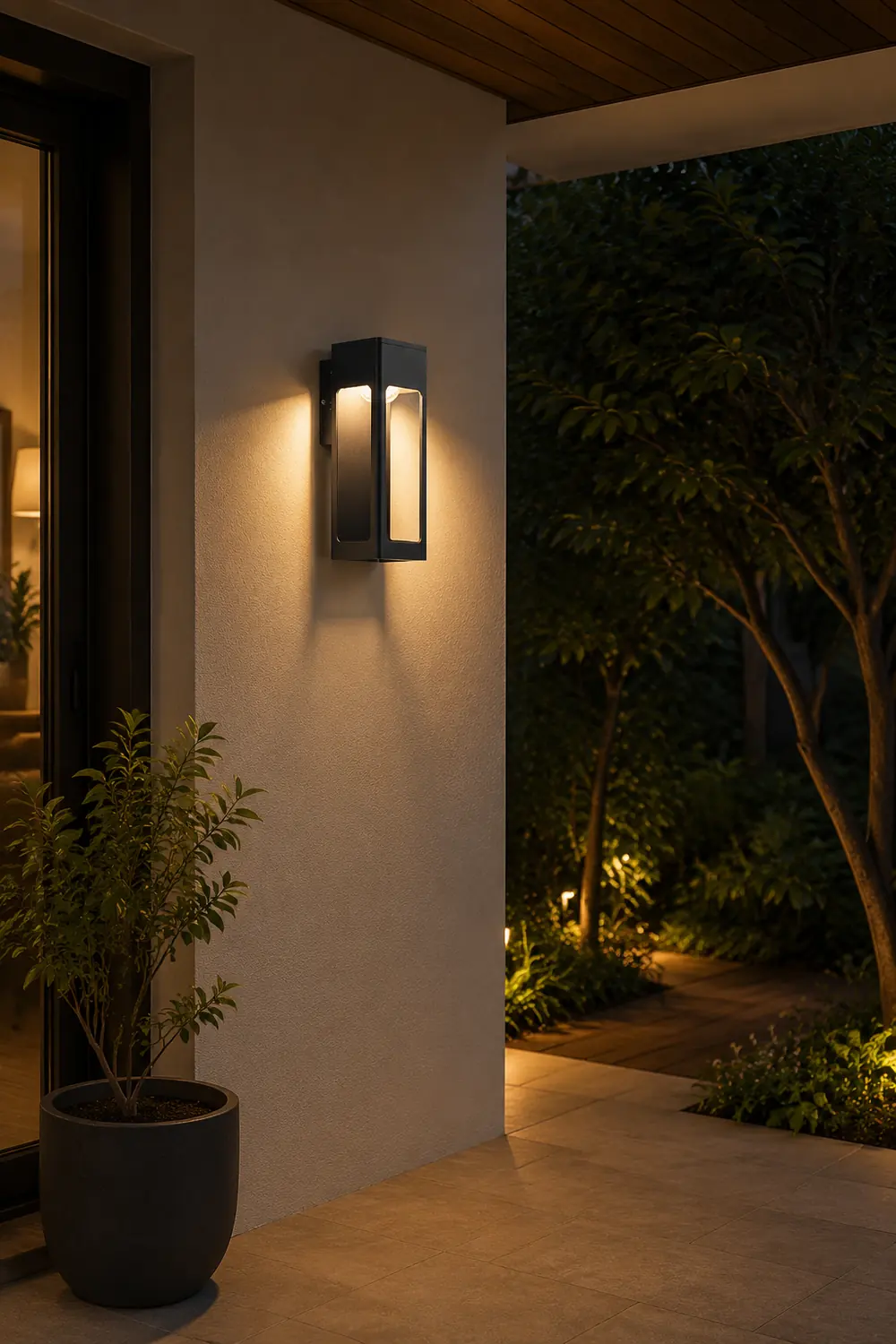 Orr Modern Waterproof Minimalist Geometric Outdoor Wall Light - Lumpaz