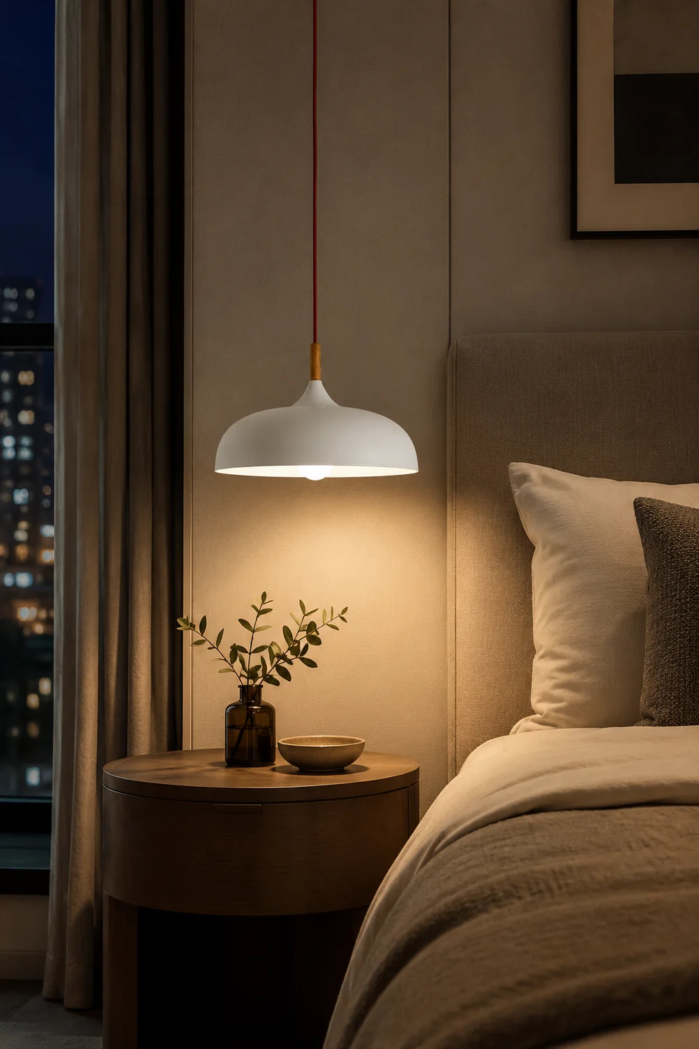 Leilani Modern Pendant Light Dome Macaron Metal Dining Room - Lumpaz